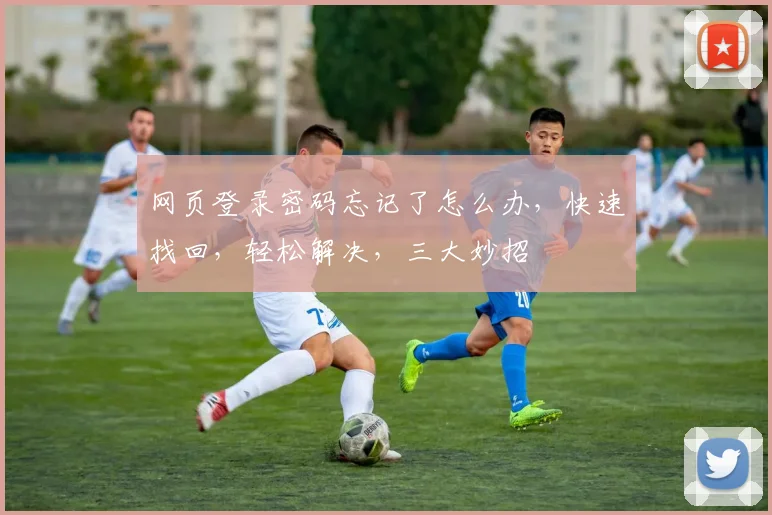 网页登录密码忘记了怎么办，快速找回，轻松解决，三大妙招