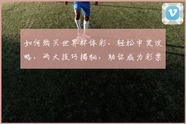 如何购买世界杯体彩，轻松中奖攻略，两大技巧揭秘，助你成为彩票达人